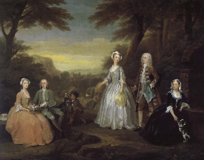 William Hogarth Jones family oil painting image